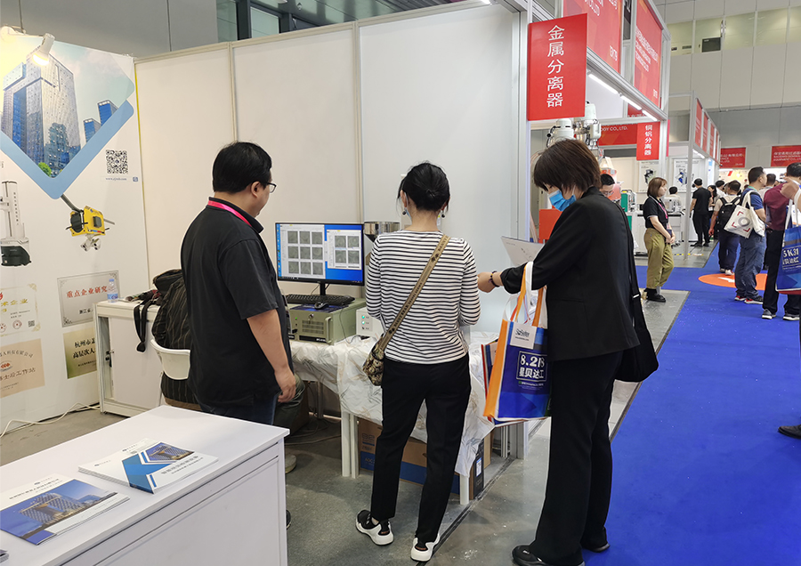 观展客户详细了解YH533388银河颗粒杂质分析仪